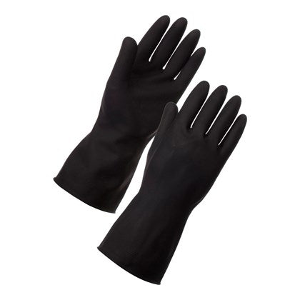 Heavy Duty Black Gloves (Pack of 12) | Various Sizes