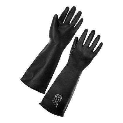 Large Black Gauntlet Gloves 1 Pair