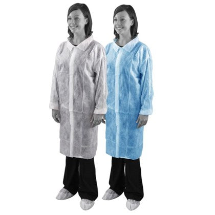 Visitors Coats Non-Woven PPE (Pack of 100)
