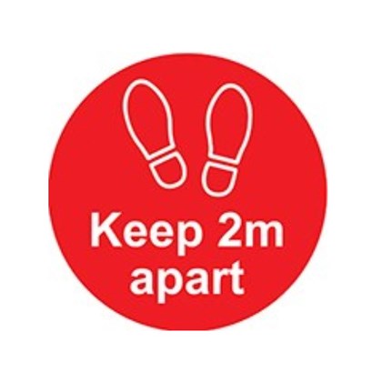 Floor Sign Stickers Social Distance 1