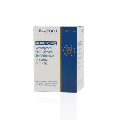 Advapore Waterproof Non-Woven Adhesive Dressing (Pack of 50)