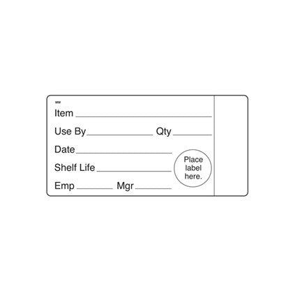 2x4" Large Food Prep Label (Pack of 500)