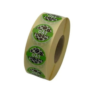 Oat Coffee Shop Labels 20mm (Pack of 1000 Labels/1 Roll)
