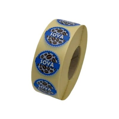 Soya Coffee Shop Labels 20mm (Pack of 1000 Labels/1 Roll)