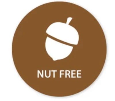 Dietary Alert Label Nut Free 25mm (Pack of 1000 Labels/1 Roll)