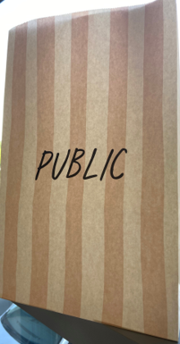 Public Large Grab Bag - Pink Striped 250x140x400mm Qty250
