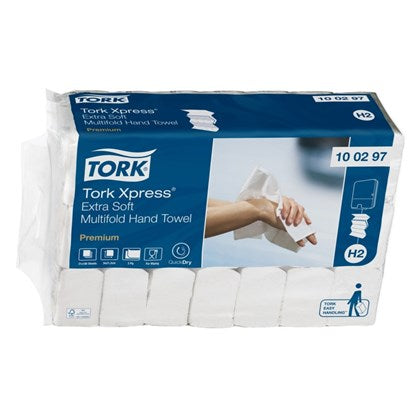 Tork H2 Xpress Extra Soft Multifold Hand Towel (Pack of 21)
