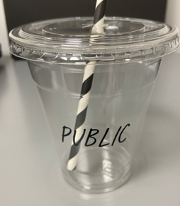 Public RPET 12oz Clear Cup Qty 1000