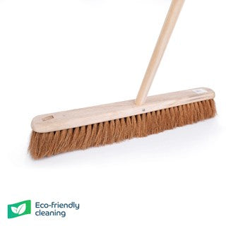 Wooden Broom FSC Platform Soft 24" & Handle 59"