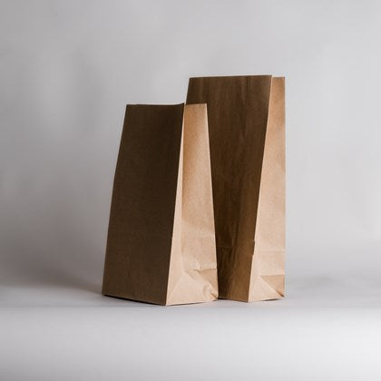 SOS Kraft Handleless Bags (Pack of 125) | Various Sizes
