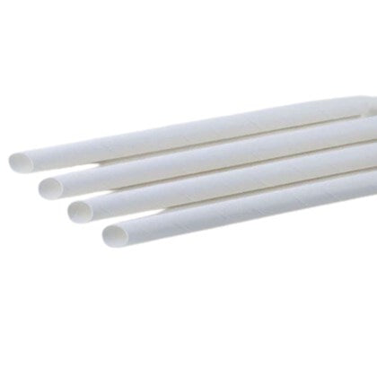 Boba Angle Cut Paper Straws 200x12mm (Pack of 200)