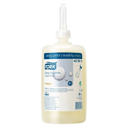 Tork S1 Premium Extra Hygiene Liquid Soap 1L (Pack of 6)