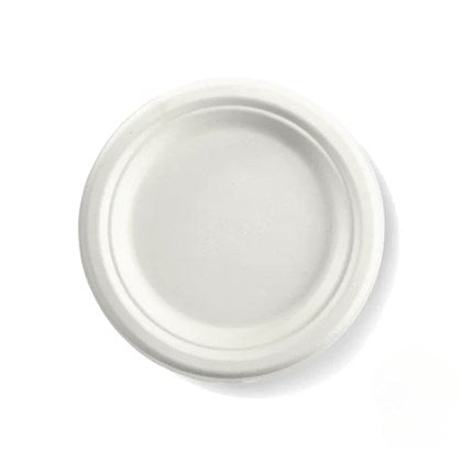 Round Bagasse Bio Plates | Size 7"-10"
