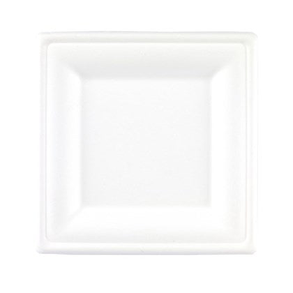 10.5" Square Bagasse Plate