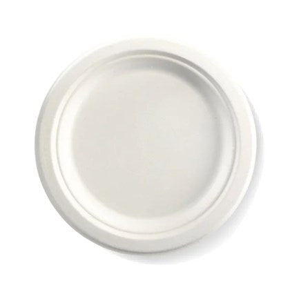 Round Bagasse Bio Plates | Size 7"-10"