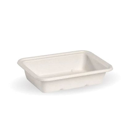 500ml White Bagasse Tray