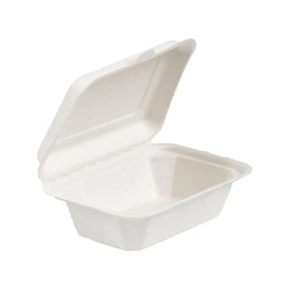 7x5" Hinged Box Medium Bagasse