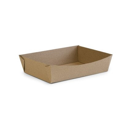 8x6" Corrugated Kraft Food Tray (Pack of 210)