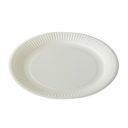 White Paper Plates (Pack of 1000) | Sizes 7"-9"